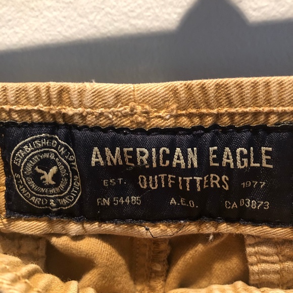 Tan American Eagle Cargo Jogger Pants Men Sz Small - Picture 3 of 4